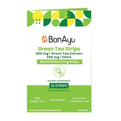 BonAyu Green Tea-Extract Mouth Dissolving Strip 8's - Herbal/Green Teas