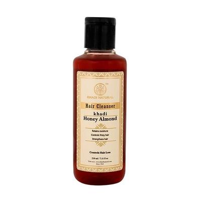 Khadi Natural Hair Cleanser - Honey & Almond 210 ml - Shampoos