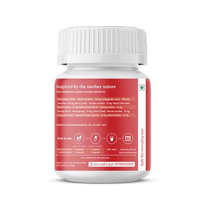 AADAR Straight Up for Real Strength 500 mg Capsule 60's - General Health
