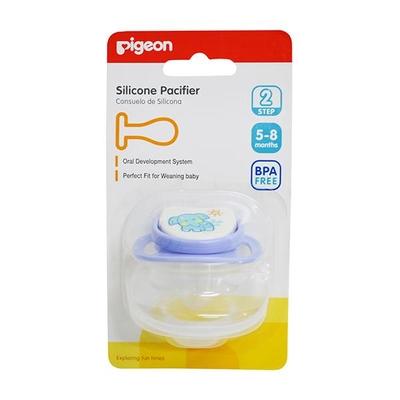 Pigeon Silicone Pacifier Step 2 - Elephant - Pacifiers & Teethers