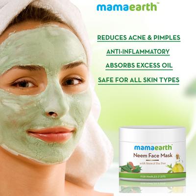Mamaearth Face Mask Cream - Neem 100 gm - Face Creams