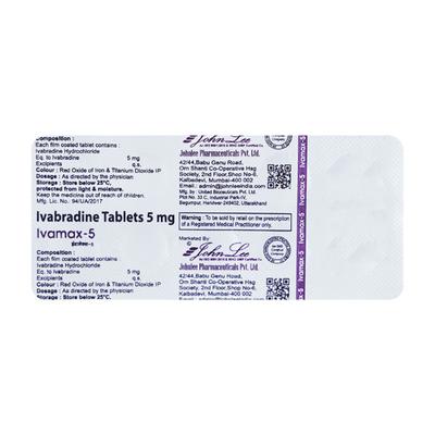 IVAMAX 5mg Tablet 10's - Heart Failure-Oth
