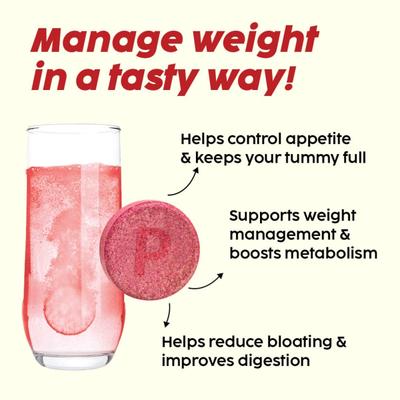 Plix Original Apple Cider Vinegar Effervescent Tablet - Apple Burst 15's - Weight Loss