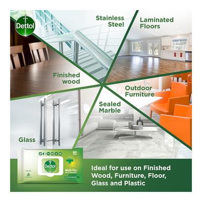 Dettol Multi-Use Skin & Surface Wipes - Original 80's - Facial Wipes & Tissues