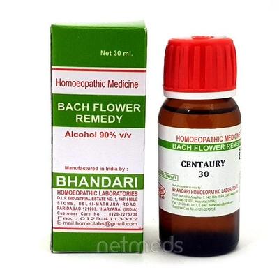 Bhandari Bach Flower Centaury 30 Liquid 30 ml - Bach Flower
