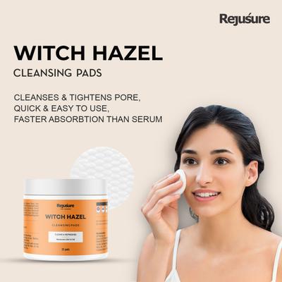 Rejusure Witch Hazel Cleaning Pads 25's - Face Wash & Cleansers