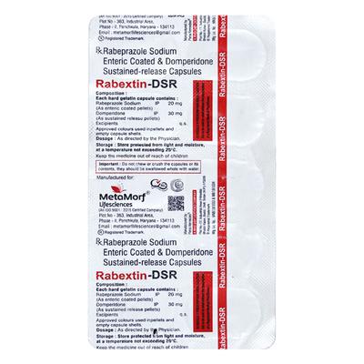 RABEXTIN DSR Capsule 10's - Ulcer/Reflux/Flatulence-Aaa