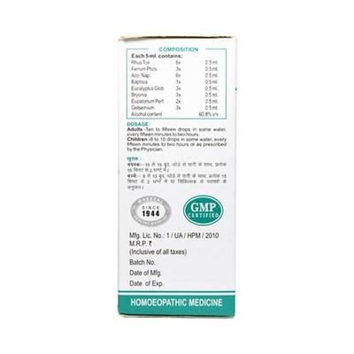 Wheezal Wl-18 Influenza Drops 30ML - Homeopathic Drops