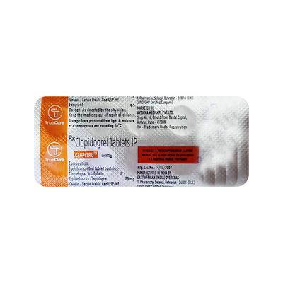 CLOPITRU Tablet 10's - Blood Clot-Ant