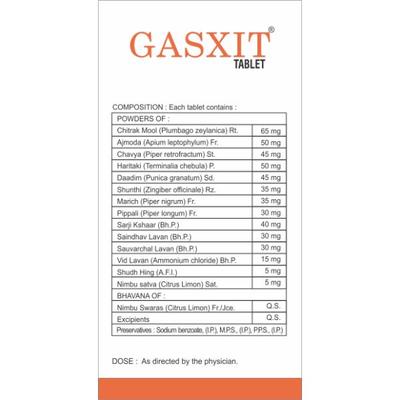 Shree Dhanwantri Herbals Naturals Gasxit Tablet 300's - Speciality Medicines
