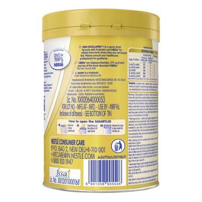 Nestle Nan Excellapro 1 (Upto 6 Months) Powder - Tin 400 gm - Baby And Infant Supplements