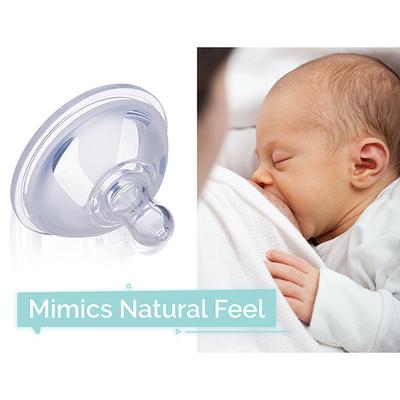 R for Rabbit Steel Extra Nipple Feeding Bottle (210 ml) - White - Feeding & Nursing
