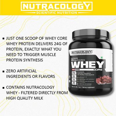 Nutracology Whey Protein Matrix Powder - Triple Chocolate 1 kg - Whey Proteins