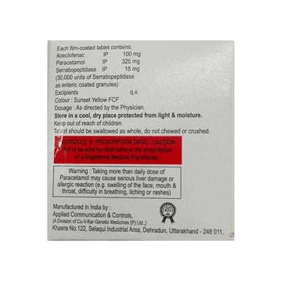 ACEDOL SP Tablet 10's - Pain relief-Nsa