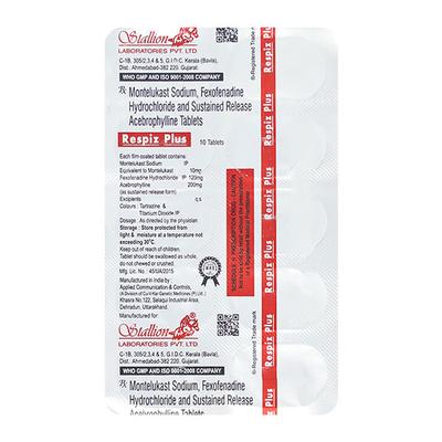 RESPIZ PLUS Tablet 10's - Asthma/COPD-Ast