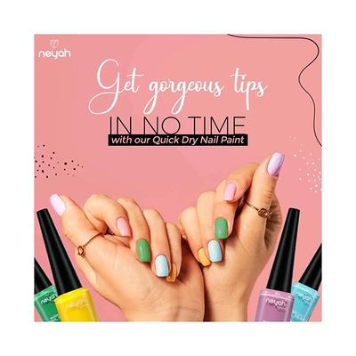 Neyah Quick Dry Nail Paint Sky Scheme QDNP 124 6.5ml - Nail Polish