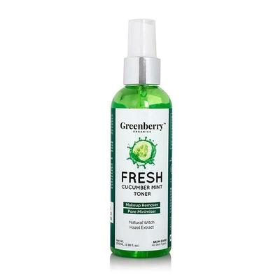 Greenberry Organics Fresh Cucumber Mint Toner 100 ml - Lotions & Creams
