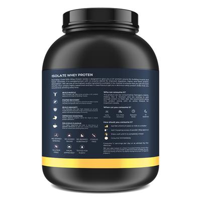 Nutrabay Gold Isolate Whey Protein Powder - Cafe Mocha Flavour 2 kg - Whey Proteins