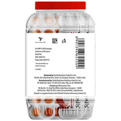 Strepsils Lozenges - Ginger & Lemon 200's + 24's Free - Sore Throat Lozenges