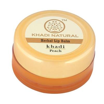 Khadi Natural Herbal Lip Balm - Peach 5 gm - Lip Balms