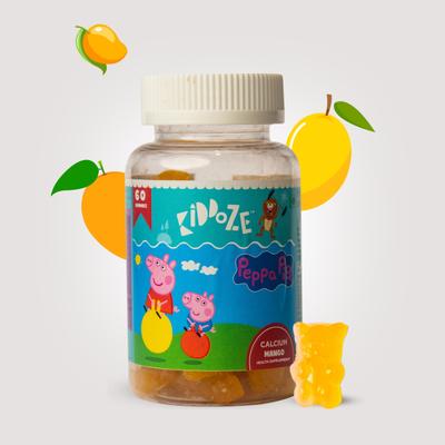 Kiddoze Calcium Gummies - Mango Flavour 60's - Multi-Vitamins