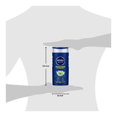 Nivea Men Power Fresh Shower Gel 250 ml - Shower Gels & Body Wash