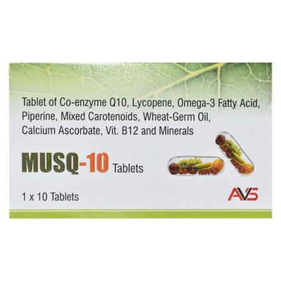 MUSQ 10 Tablet 10's - Supplements-Vam