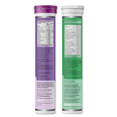 FixUpHealth Biotin Effervescent Tablet - Orange Flavour 20s & FixUpHealth Multivitamins and Multiminerals Effervescent Tablet - Orange Flavour 20s 1's - Hair & Skin