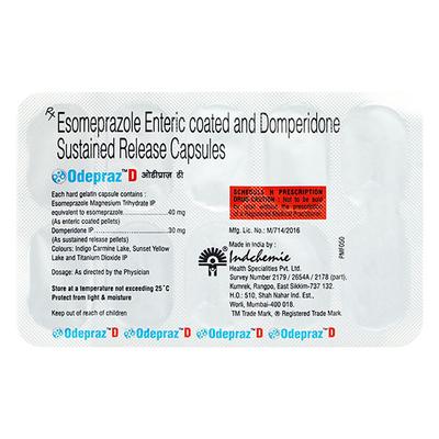 ODEPRAZ D Capsule 10's - Ulcer/Reflux/Flatulence-Aaa