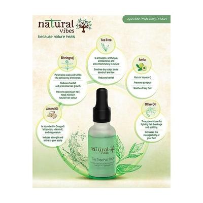 Natural Vibes Ayurvedic Tea Tree Hair Repair Serum 30 ml - Hair Serums