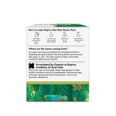 Kapiva Weight Wise Foods Get Slim Green Tea Bag 30's - Weight Loss