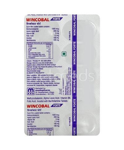 Wincobal Forte Tablet 10'S - Supplements-Vbc