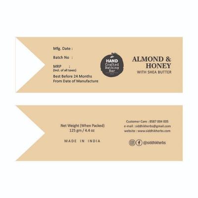 Siddhik Almond & Honey with Shea Butter Bathing Bar 125 gm - Personal Care (Ayush)
