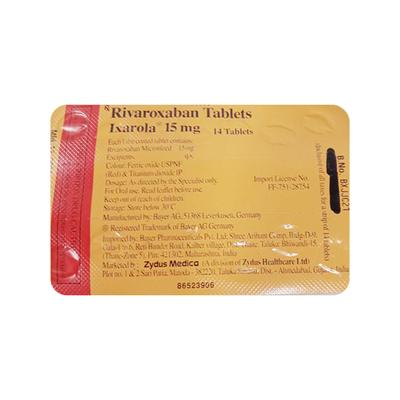 IXAROLA 15 Tablet (7 FREE)+7's - Blood Clot-Ant