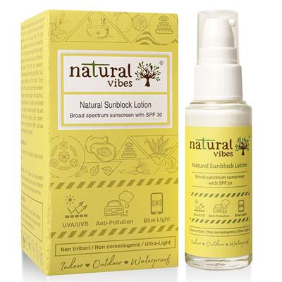 Natural Vibes Natural Sunblock Lotion 30 ml - Face Sunscreen