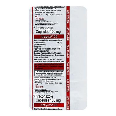 ITRAYUZ 100 Capsule 10's - Fungal Infections-Anf