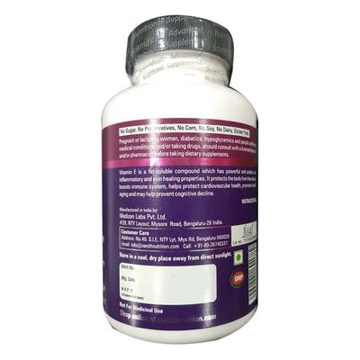 Zenith Nutrition Vitamin-E 200 mg Capsules 100's - Multi-Vitamins