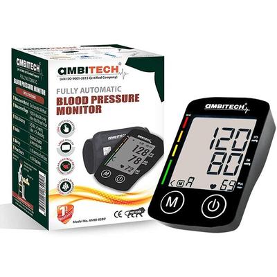 Ambitech Fully Automatic Blood Pressure Monitor - Black - Blood Pressure Monitors