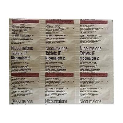 NICOMALOM 2 Tablet 30's - Blood Clot-Ant