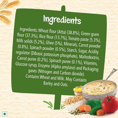 Nestle Cerelac Stage 2 (8 Months+) Powder 300 gm - Khichdi with Vegetables & Ghee (Refill Pack) - Baby And Infant Supplements