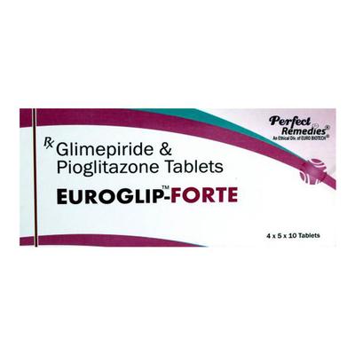 EUROGLIP FORTE Tablet 10's - Diabetes-Ant