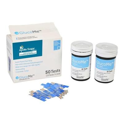 Apollo Sugar Glucome Test Strip 50's - Blood Glucose Monitors/Strips