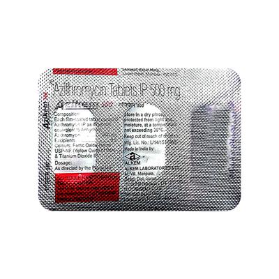 Azikem 500mg Tablet 3'S - Bacterial Infections-Mac