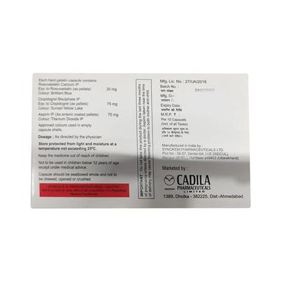 ROSUBEST GOLD 20 Capsule 10's - Blood Clot-Ant