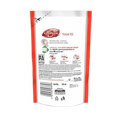 Lifebuoy Total 10 Activ Naturol Germ Protection Handwash Refill 185 ml - Hand Wash & Soaps
