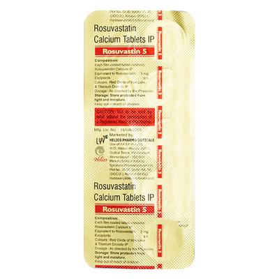 ROSUVASTIN 5 Tablet 10's - High Cholesterol-Dys