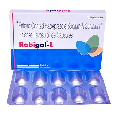 RABIGAL L Capsule 10's - Ulcer/Reflux/Flatulence-Aaa