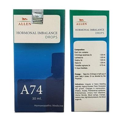 Allen A74 Hormonal Imbalance Drops 30 ml - Homeopathic Drops