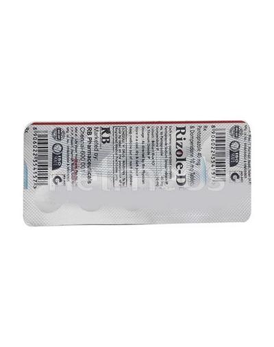 Rizole D Tablet 10'S - Ulcer/Reflux/Flatulence-Aaa