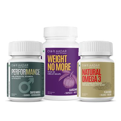 Aadar Ultimate Fitness Combo Pack- Natural Supplement for Weight loss and Fast Releief from Constipation and Gastric Problems - General Health